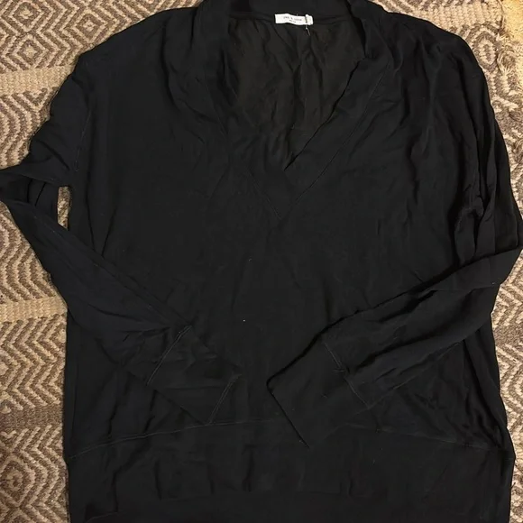 Rag & Bone v neck sweater M black 🖤🖤 - Picture 10 of 11